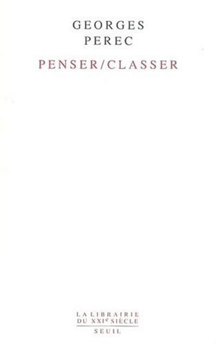 Penser / Classer