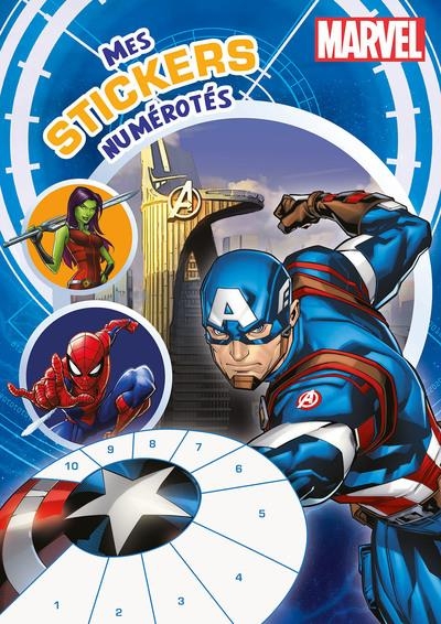 Marvel - Mes stickers numérotés - Livre de coloriage avec stickers - Dès 5 ans