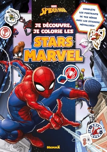 Marvel Spider-Man - Je découvre, je colorie les stars Marvel - Livre de coloriage et activités - Dès 5 ans