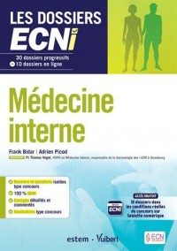 Médecine interne - 30 dossiers progressifs et 10 dossiers en ligne