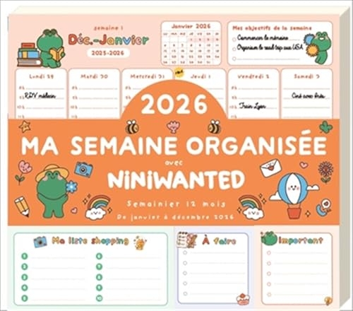 Ma semaine organisée 2026 avec Niniwanted