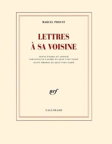 Lettres à sa voisine