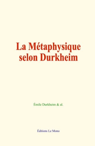 La Métaphysique selon Durkheim