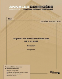 Adjoint d'animation principal de 2e classe : Concours externe, interne, 3e concours, examen d'avancement de grade Catégorie C