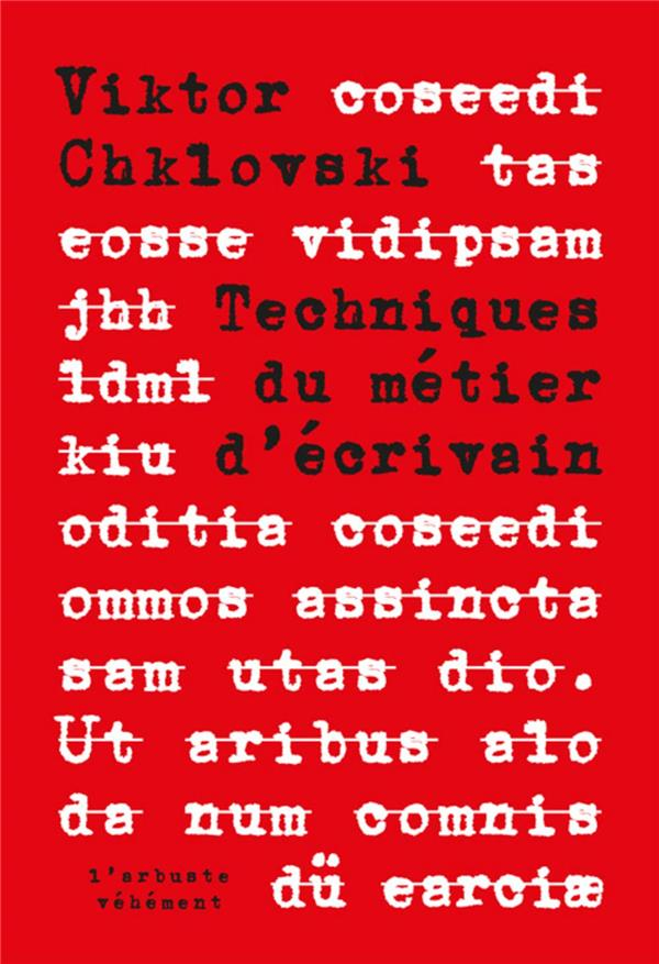 Technique du métier d'écrivain