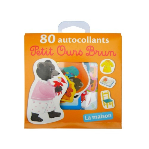 La maison - 80 autocollants Petit Ours Brun