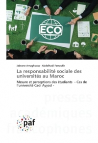 La responsabilité sociale des universités au Maroc: Mesure et perceptions des étudiants - Cas de l’université Cadi Ayyad -
