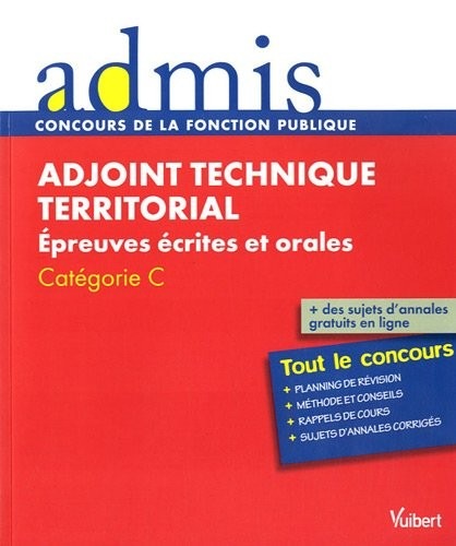 Concours Adjoint technique territorial - Epreuves écrites et orales - Catégorie C
