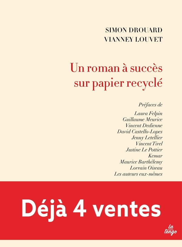 Un roman a succes sur papier recycle