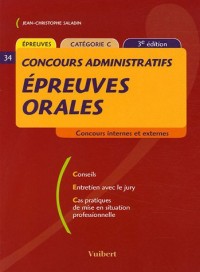Epreuves orales : Concours administratifs catégorie C