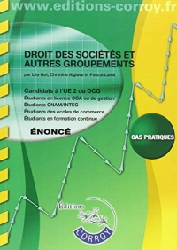 Droit des sociétés et autres groupements Énoncé: UE 2 du DCG