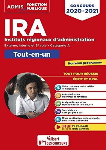 Concours IRA - Catégorie A - Tout-en-un - Fil d'actu offert : Instituts régionaux d'administration - Externe, interne et 3e concours - Concours 2020-2021