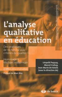 Analyse qualitative en éducation hommage à mi. Huberman