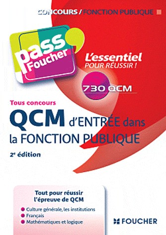 QCM d'entrée dans la fonction publique 2e édition