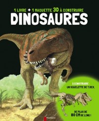 Dinosaures : 1 livre + 1 maquette 3D à construire