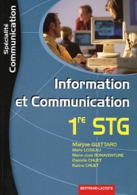 Information et Communication 1e STG spécialité communication