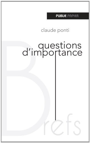 Questions d'importance