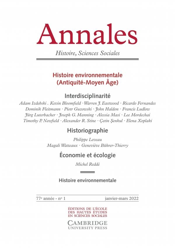 Annales. Histoire Sciences Sociales, n° 1/2022