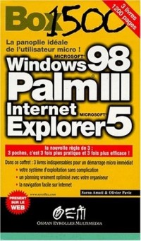 Windows 98, Palm III, Microsoft Explorer 5, 3 volumes