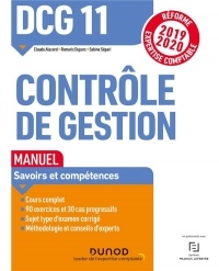 DCG 11 Contrôle de gestion - Manuel - Réforme 2019-2020: Réforme Expertise comptable 2019-2020