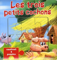 Les trois petits cochons : Livre puzzle