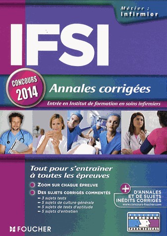 IFSI Annales corrigées Concours 2014