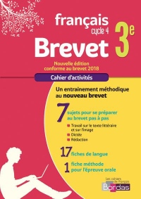 Cahier Français Brevet 3e 2018