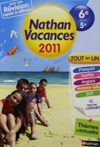 Nathan vacances - tout en un - de la 6e vers la 5e