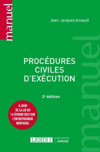 PROCEDURES CIVILES D EXECUTION, 2EME EDITION