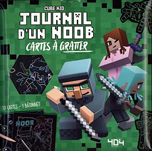 Journal d'un Noob Minecraft : Mes cartes à gratter - Cartes à gratter - De 7 à 11 ans
