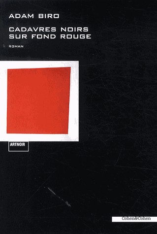 Cadavres noirs sur fond rouge