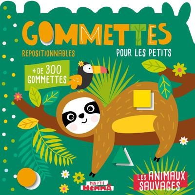 Mon P'tit Hemma Gommettes pour les petits - Les animaux sauvages