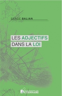 L'Adjectif dans la loi