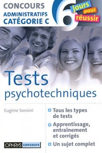 Tests psychotechniques - Concours administratif catégorie C