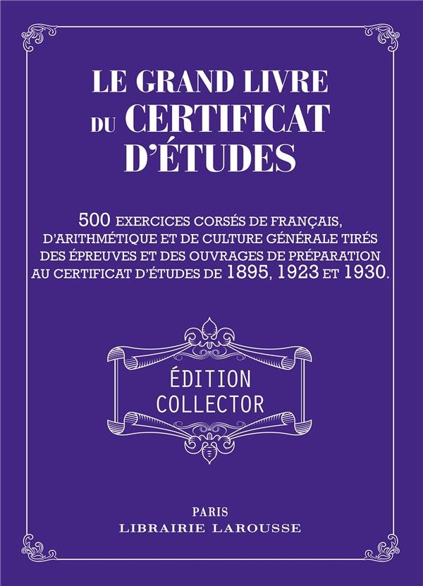 Le Grand livre du Certificat d'études