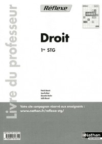 Droit 1e STG : Livre du professeur