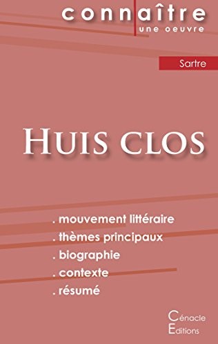 Fiche de lecture Huis-clos de Jean-Paul Sartre (Analyse Littéraire de référence et résumé complet)