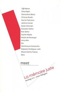 Meeting, N° 9 : La mémoire juste : Textes biligues