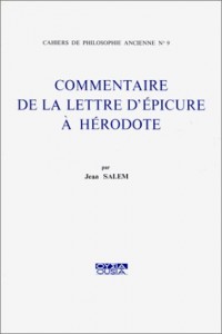 Commentaire de la lettre d'Epicure à Hérodote