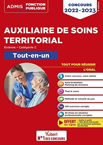 Concours Auxiliaire de soins territorial - Catégorie C - Tout-en-un: Concours externe 2022-2023