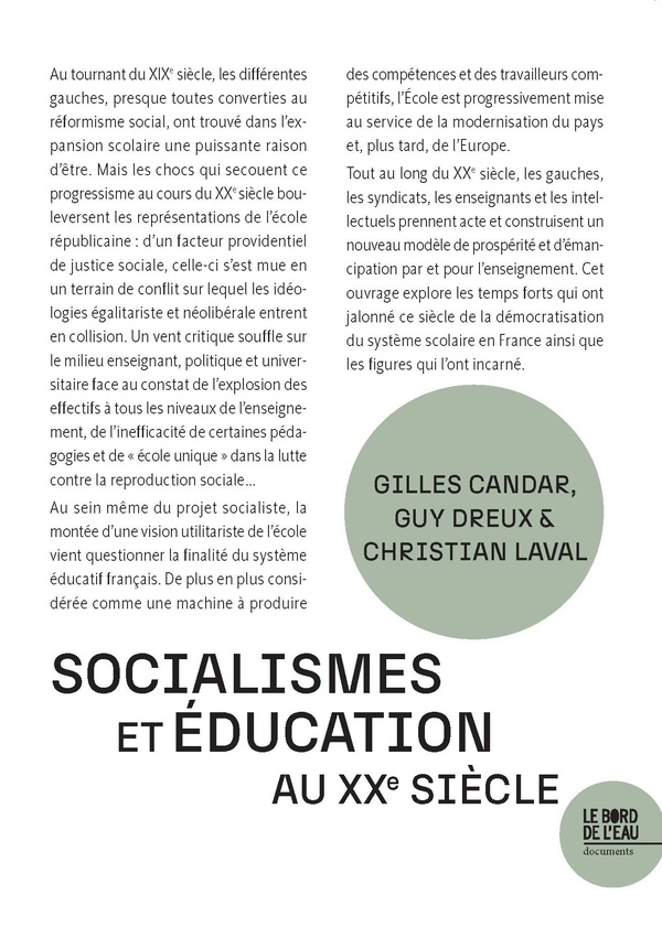 Socialismes et éducation au XXe siècle