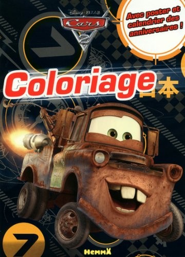Coloriage Cars : Avec poster et calendrier des anniversaires !