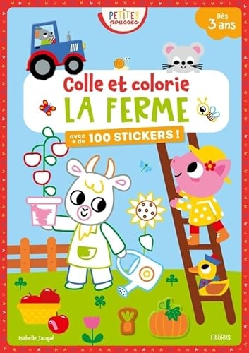Colle et colorie - La ferme