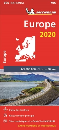 Carte Michelin Europe 2020