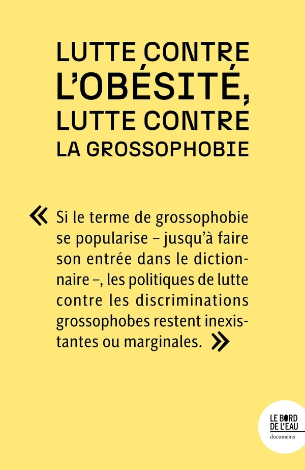 Lutte contre l'obésité / Lutte contre la grossophobie