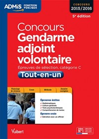 Concours Gendarme adjoint volontaire - APJA - Catégorie C - Tout-en-un - Concours 2015-2016