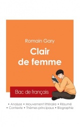 Réussir son Bac de français 2025 : Analyse du roman Clair de femme de Romain Gary