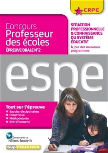 Concours professeur des écoles - Situation professionnelle & connaissance du système éducatif - Oral