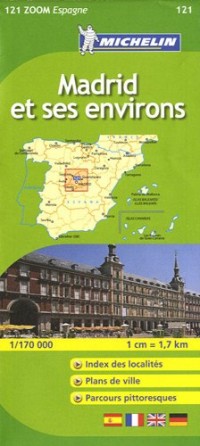 Carte ZOOM Madrid et ses environs
