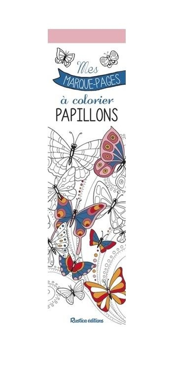 Mes marque-pages à colorier : Papillons